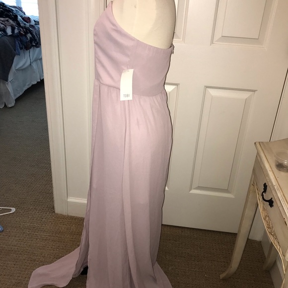 Tobi mauve strapless maxi dress - Picture 6 of 8